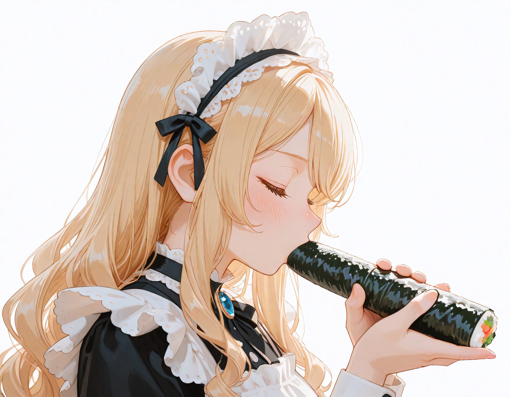 お上品に