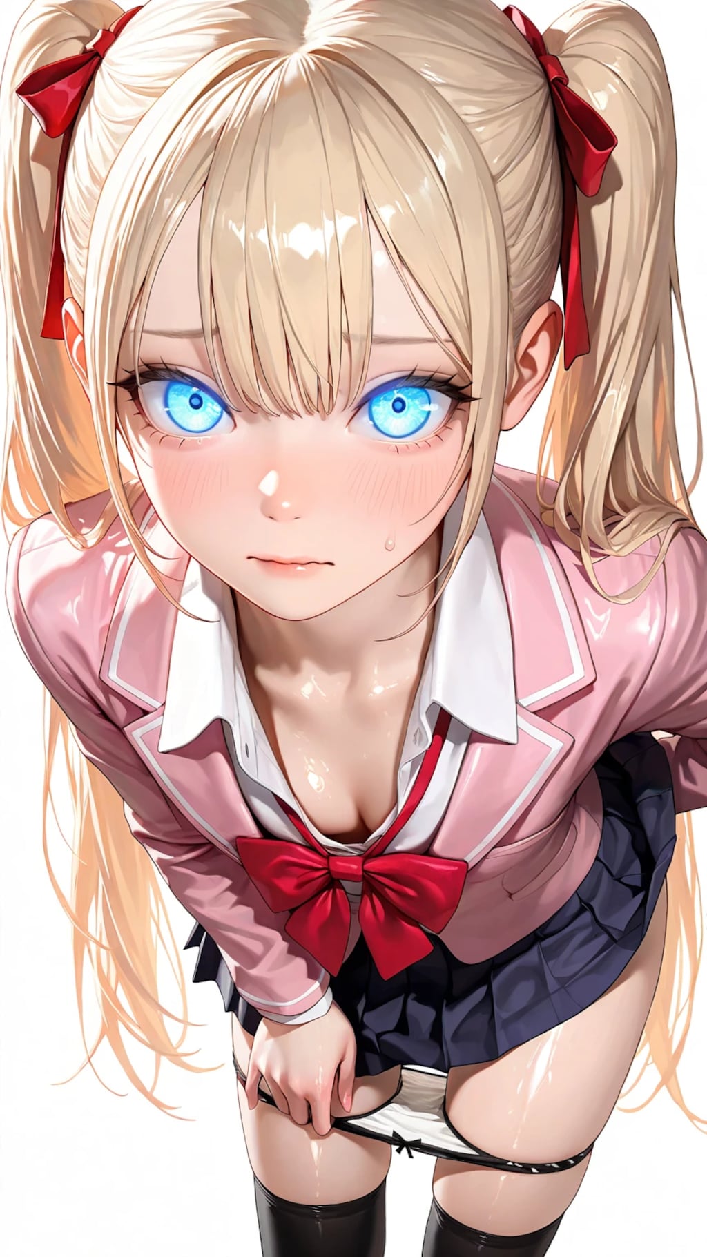 一人称視点にサービスしてくれるツインテちゃん