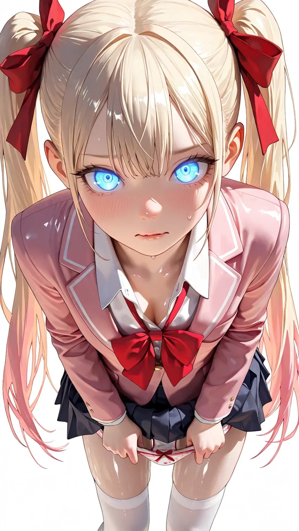 一人称視点にサービスしてくれるツインテちゃん