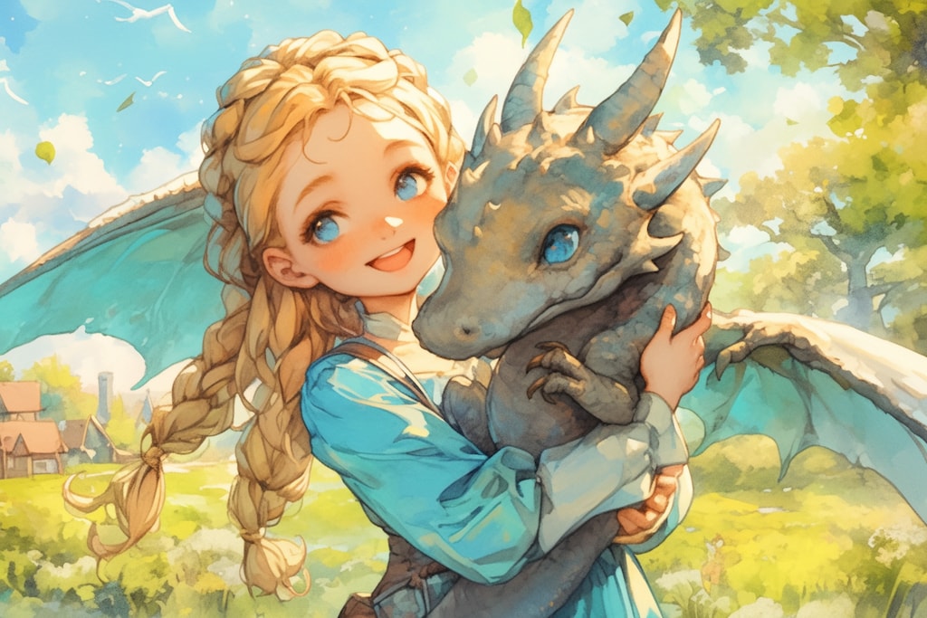 ドラゴンと少女（竜騎士）110