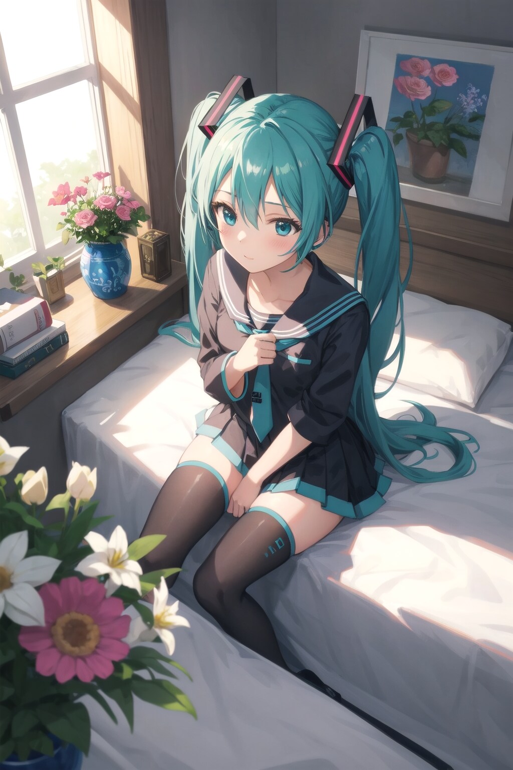 ミクさんが起きた | の人気AIイラスト・グラビア