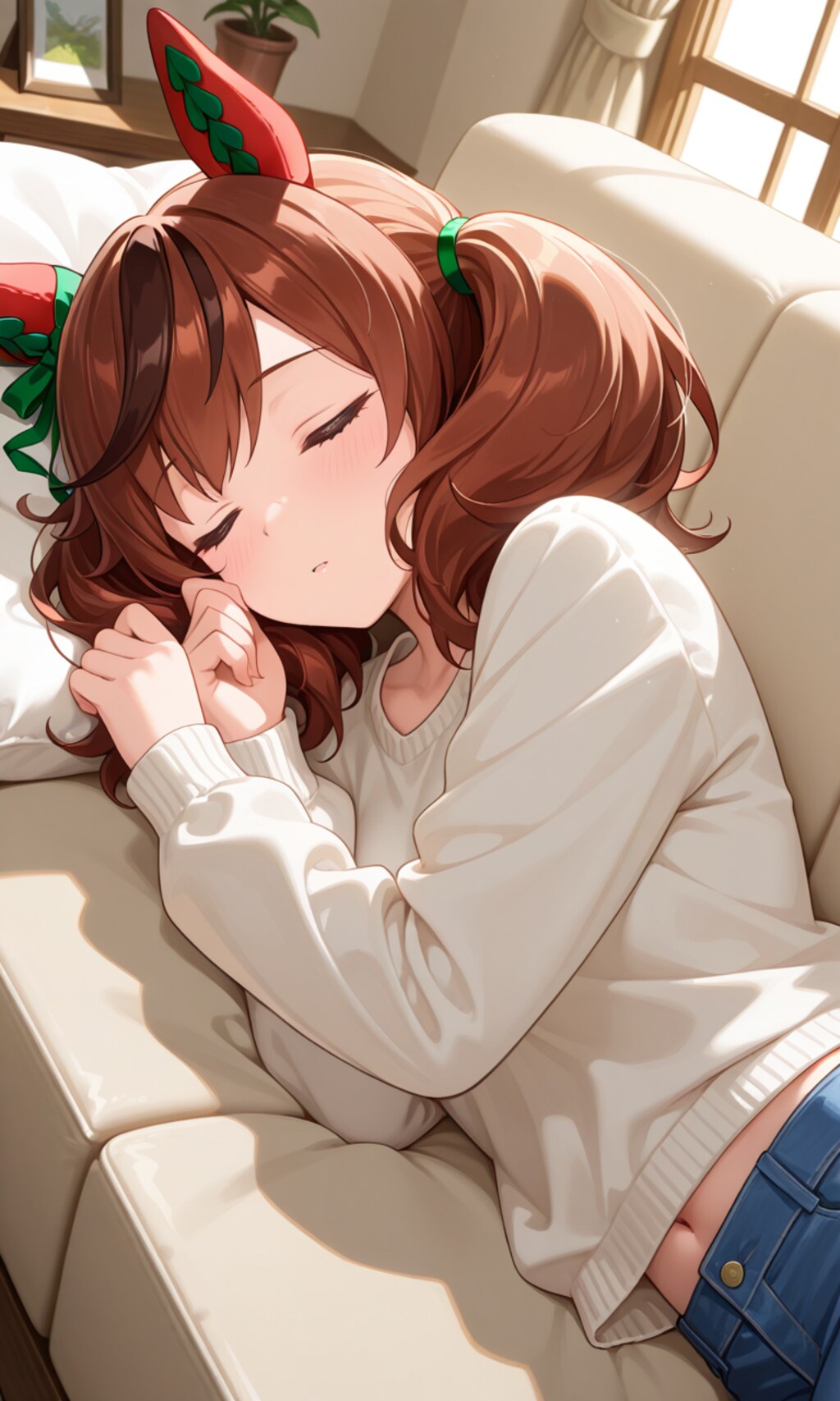寝落ちするネイチャさん