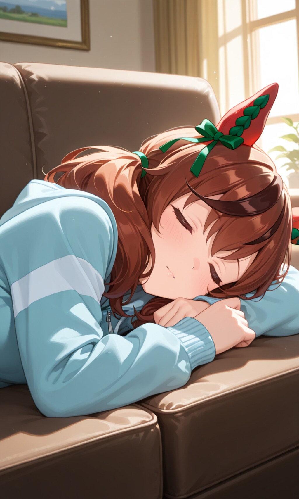 寝落ちするネイチャさん