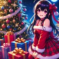 クリスマスプレゼントと、黒髪ロング少女♥(6枚) 2枚目