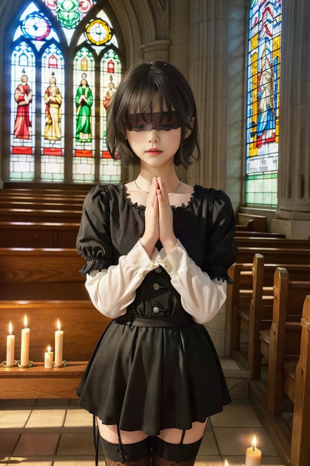 盲いた少女の祈り