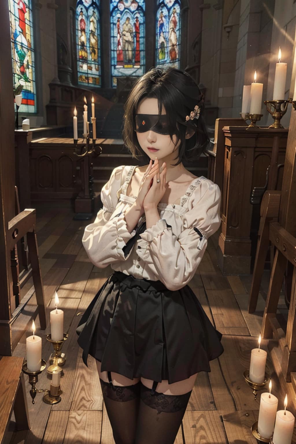 盲いた少女の祈り