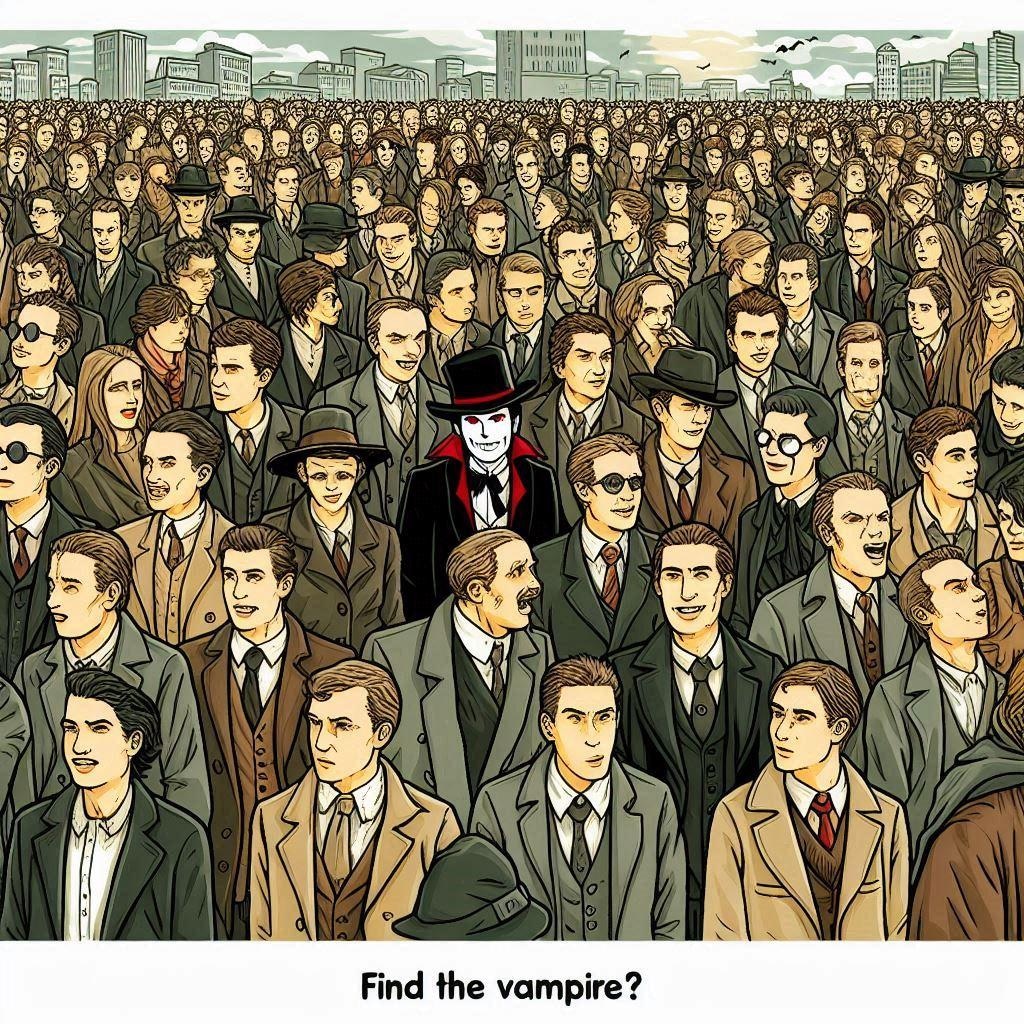 吸血鬼を探せ(初級)