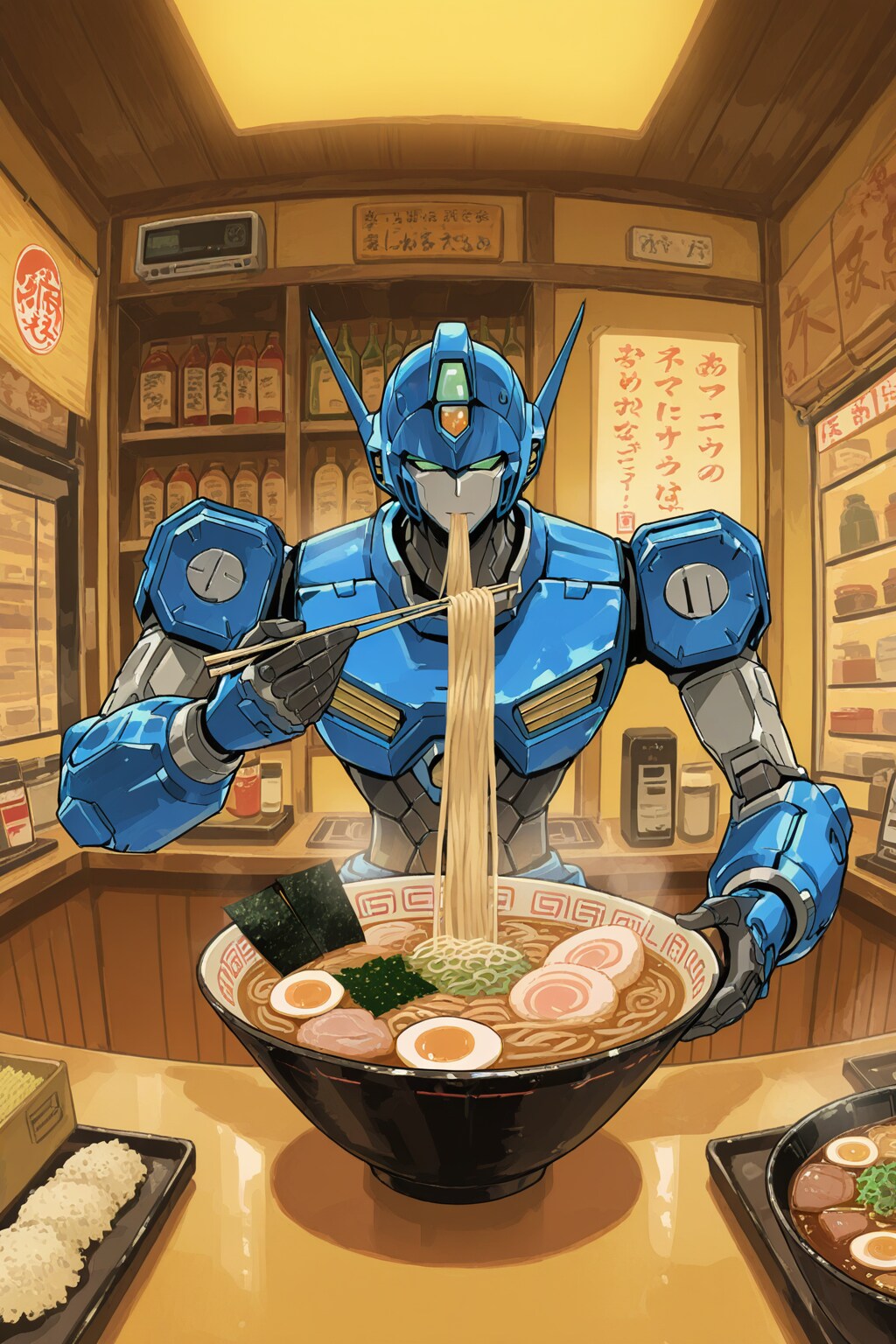 昭和52年ラーメン屋ロボットチャレンジ～なぜおまえはそこにいる?～ | の人気AIイラスト・グラビア