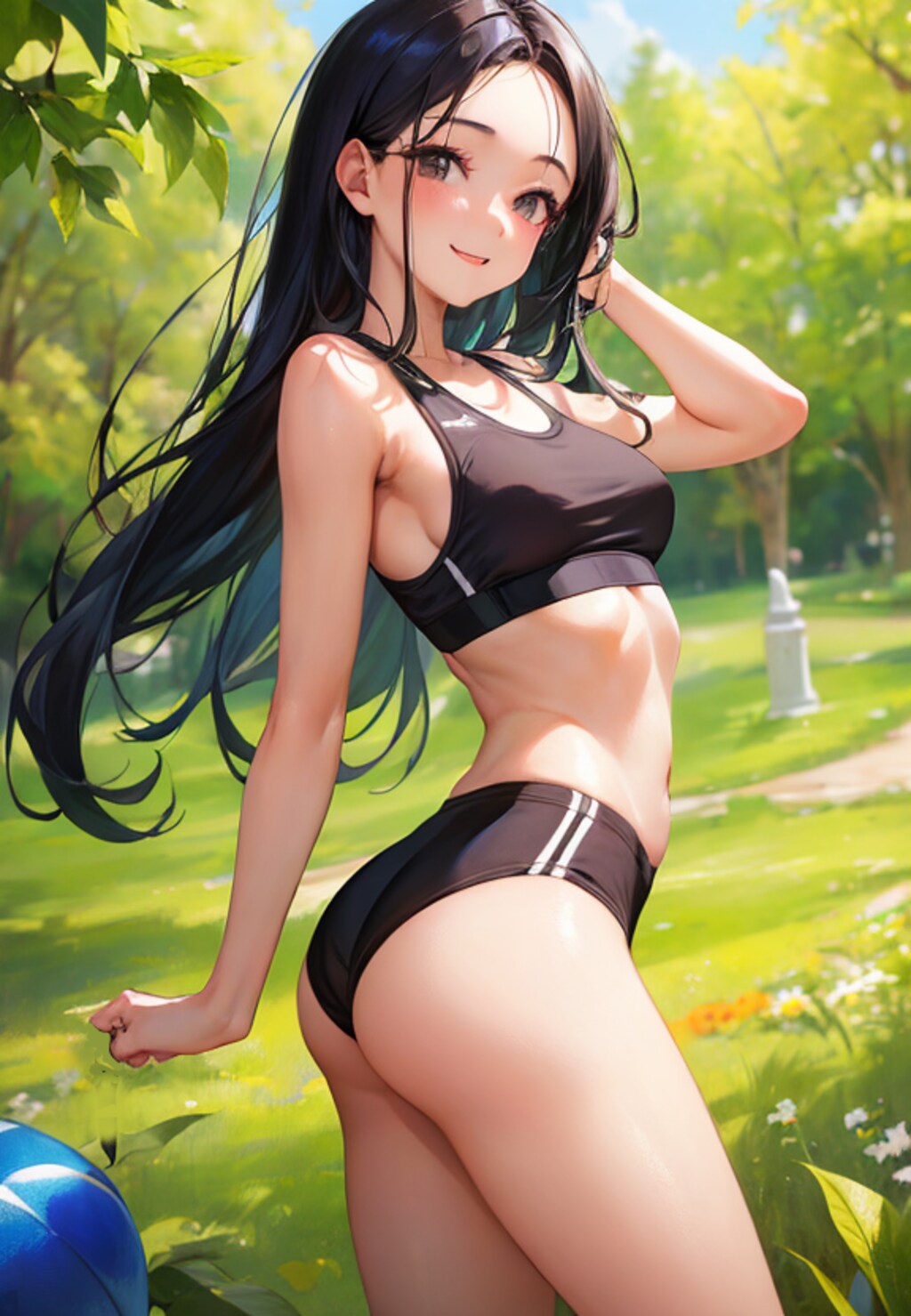 和歌月まりあ　スポーツブラチャレンジ