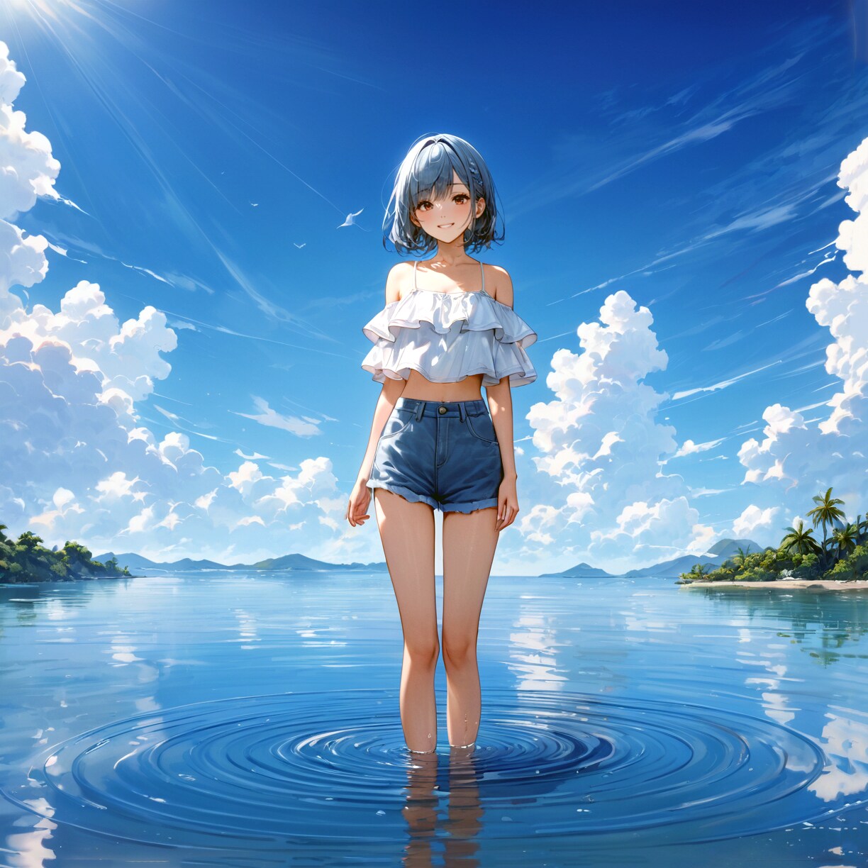 夏空と少女75 | の人気AIイラスト・グラビア