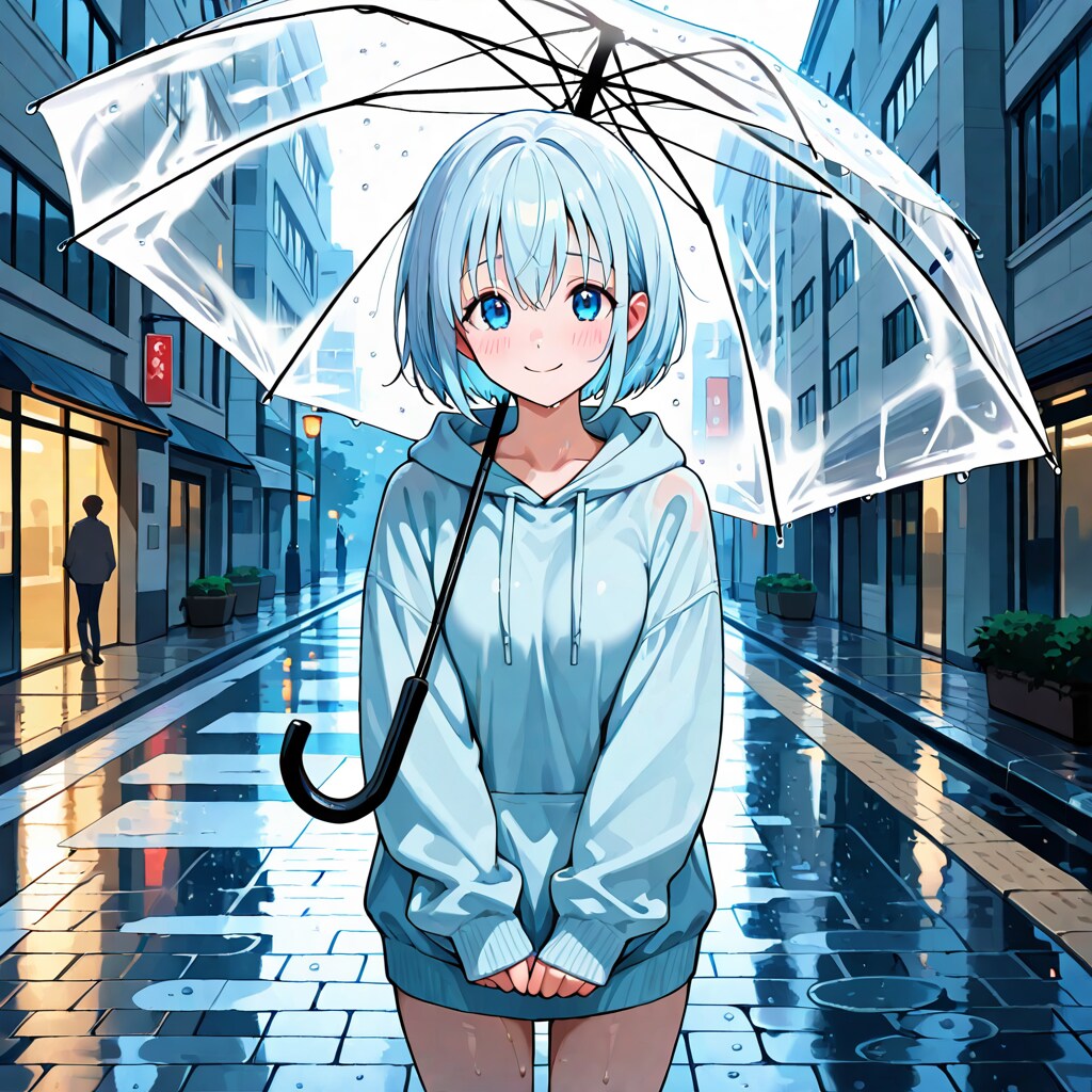 雨上がりのキャンパス萌え袖