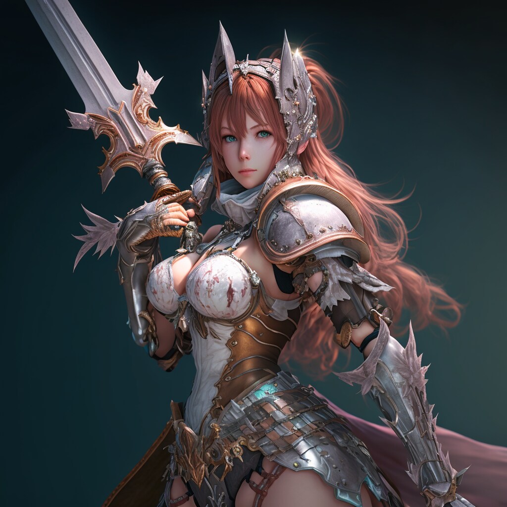 誰もが見惚れるほど美しいビキニアーマーの女騎士