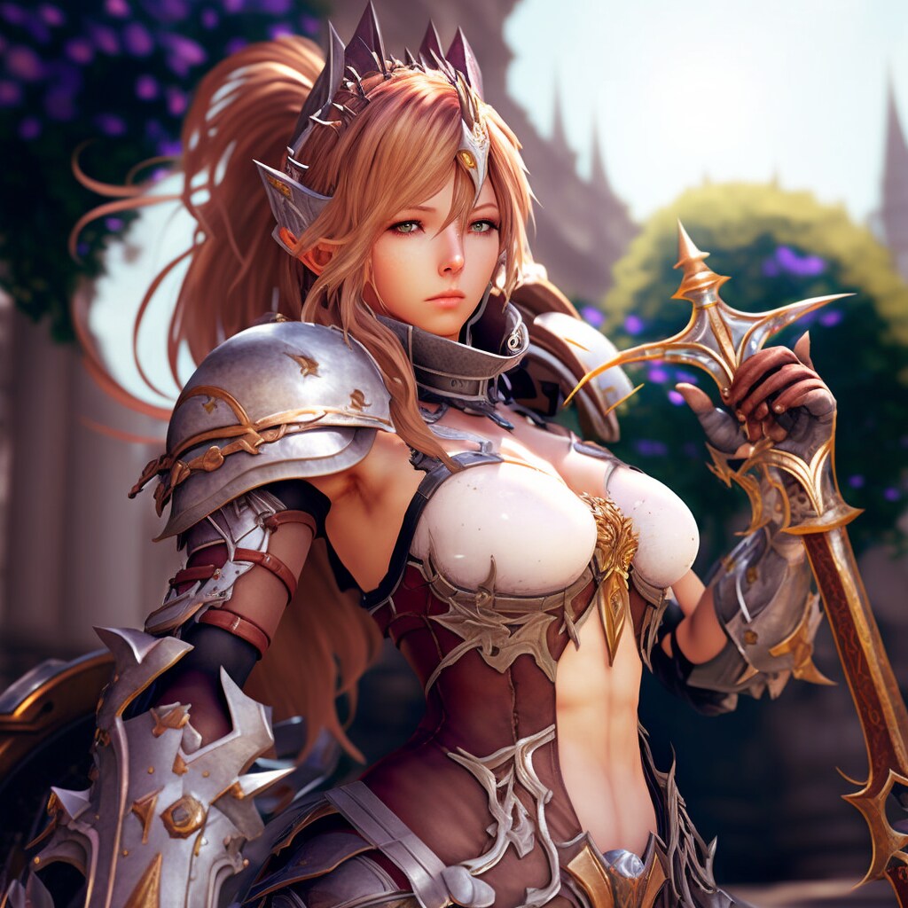 誰もが見惚れるほど美しいビキニアーマーの女騎士