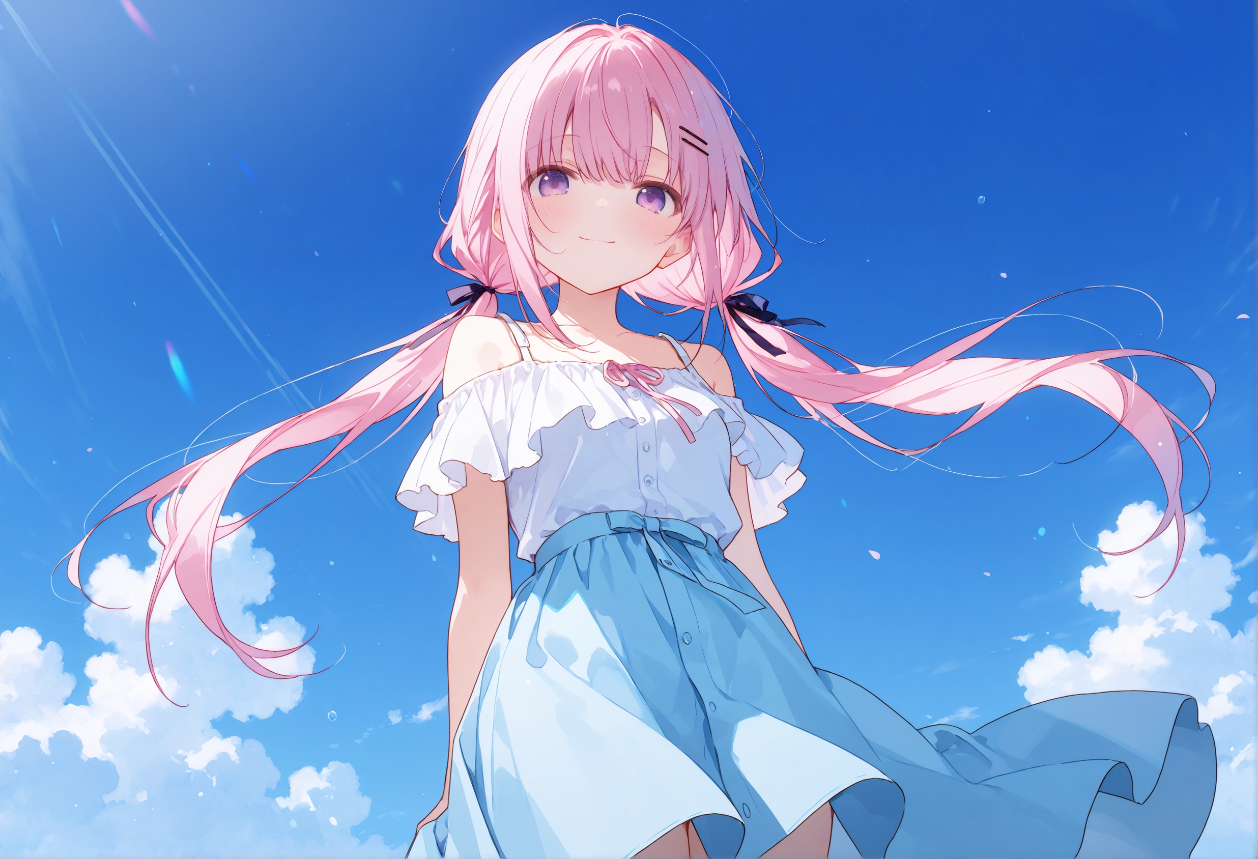 風がほどけない、秘密の結び目 | の人気AIイラスト・グラビア