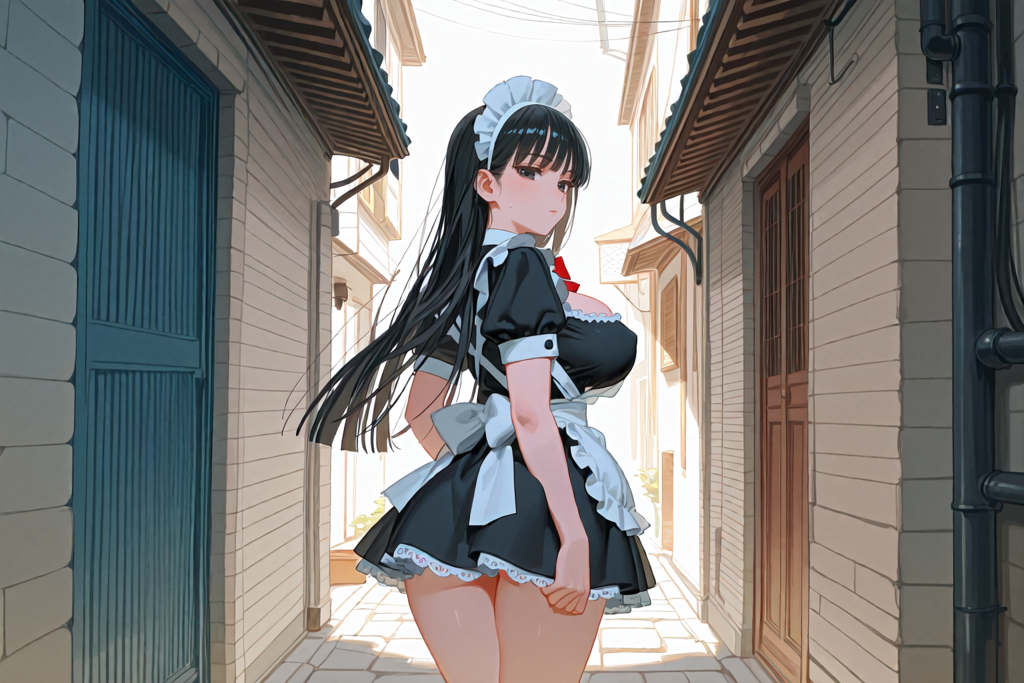 ミニスカメイド