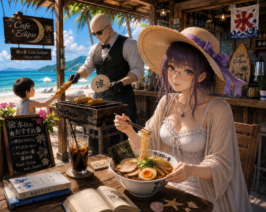 Cafe Eclipse 海辺ランチ