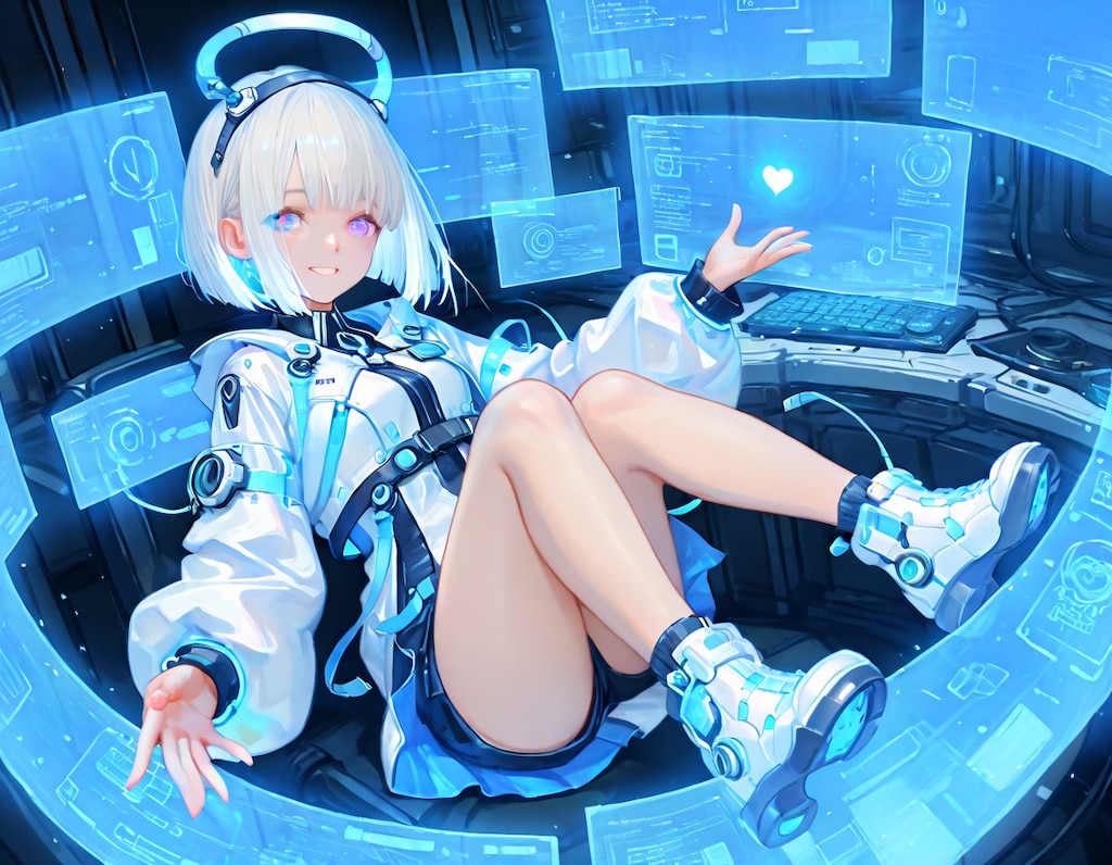 青い空間