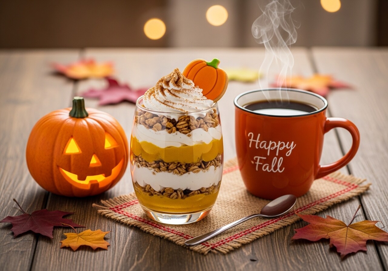 デザートの南瓜パフェ | の人気AIイラスト・グラビア