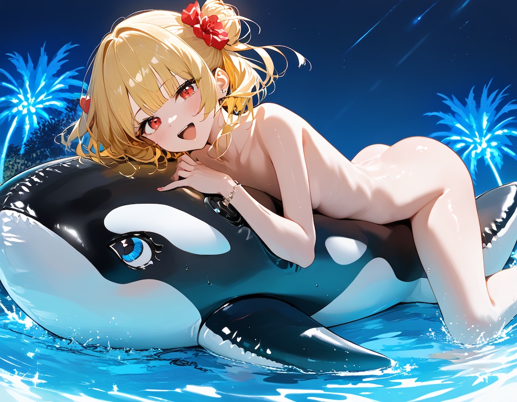 裸でシャチフロート