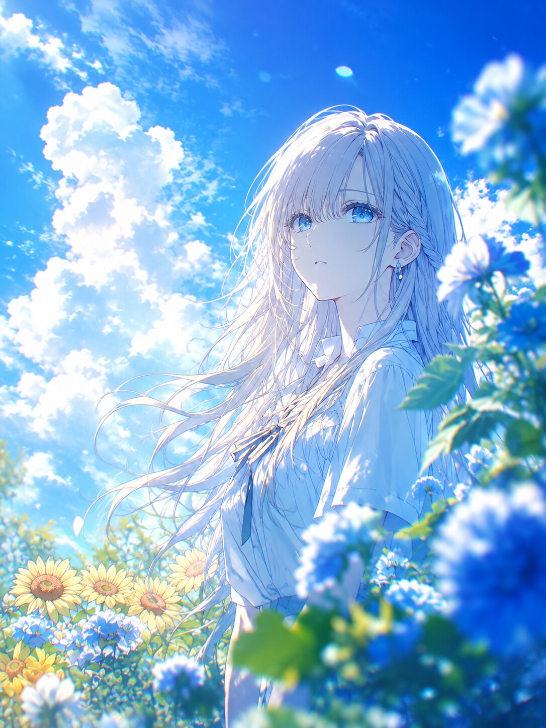 夏色の風を見上げて | の人気AIイラスト・グラビア