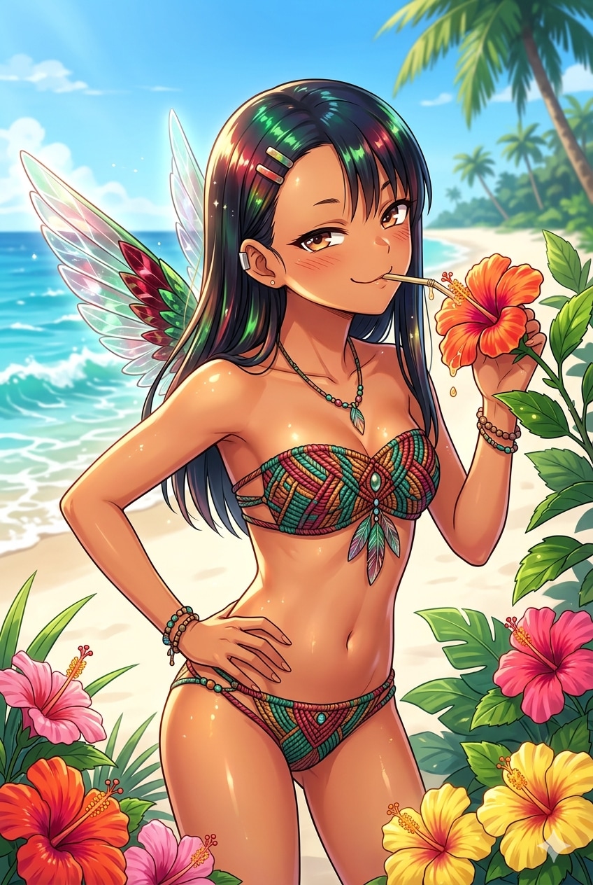 ハチドリ擬人化(長瀞さんに似ている)