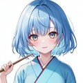 青髪巫女 5枚目