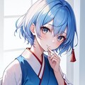 青髪巫女 3枚目