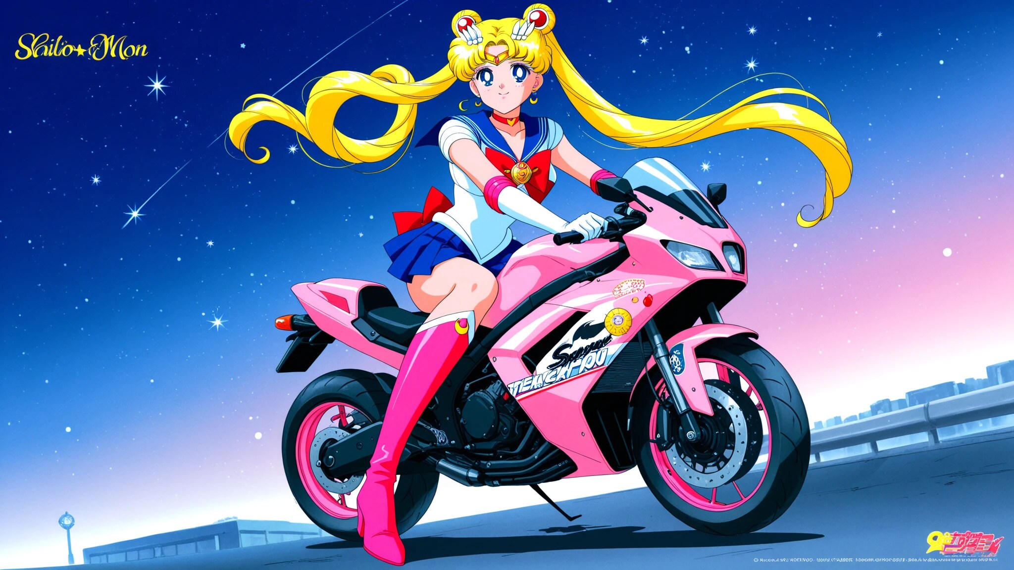 セーラームーンとバイク