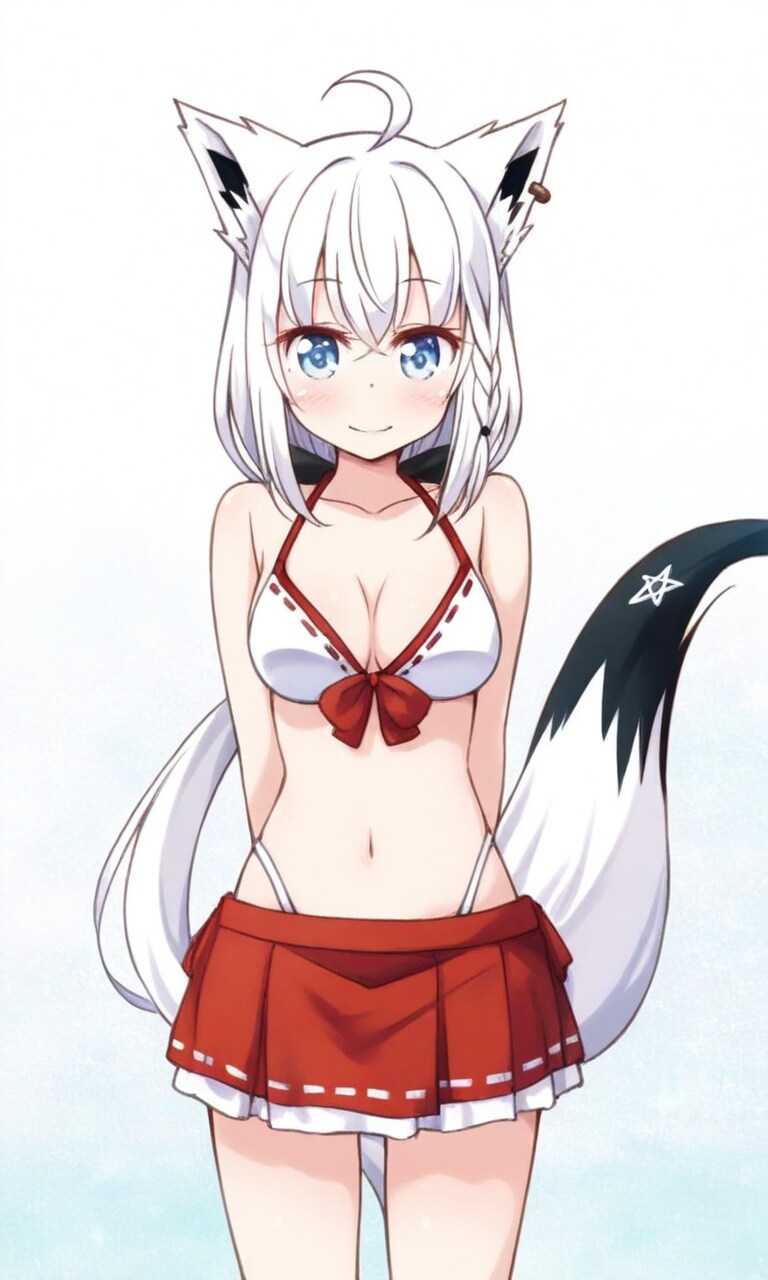 白上フブキ 巫女ビキニ