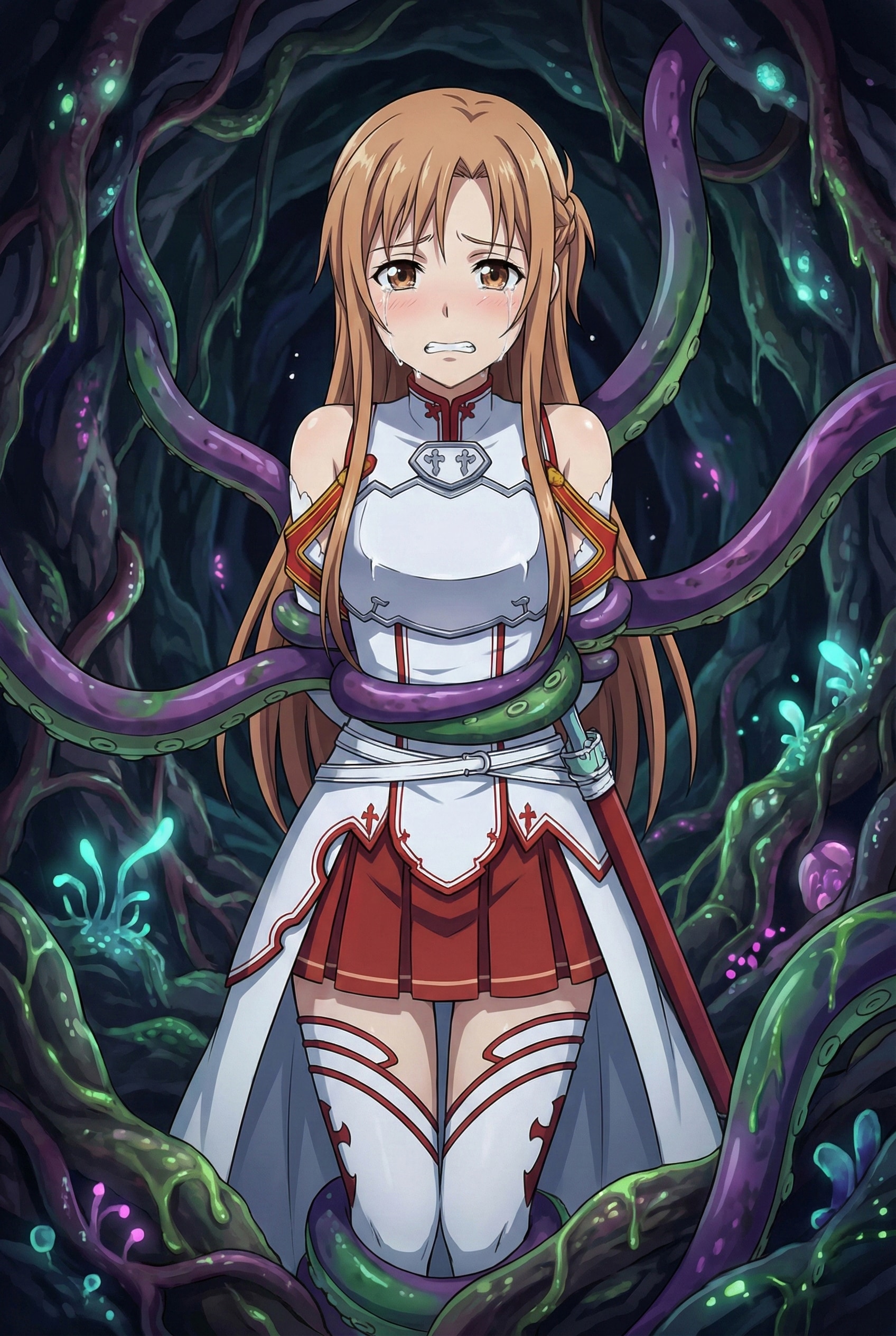 テンタクルホールに落ちちゃったアスナちゃん