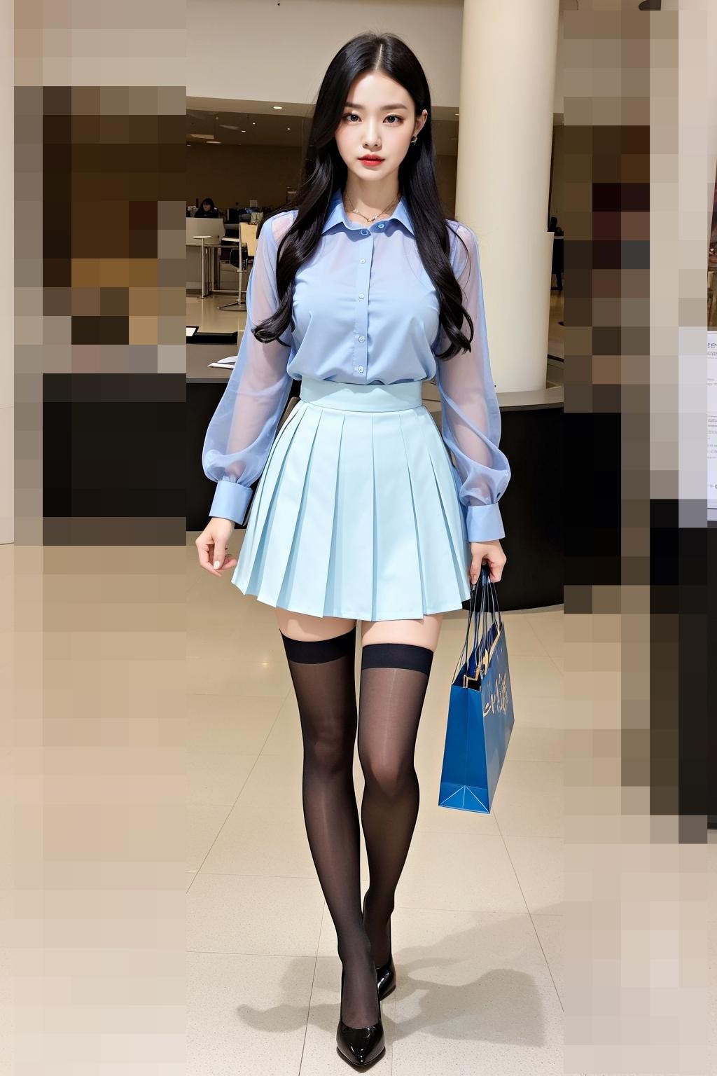 休日に街で見かけた脚のキレイな高飛車美女