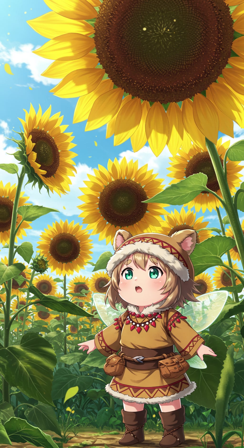 ヒマワリのある風景50・コロボックル