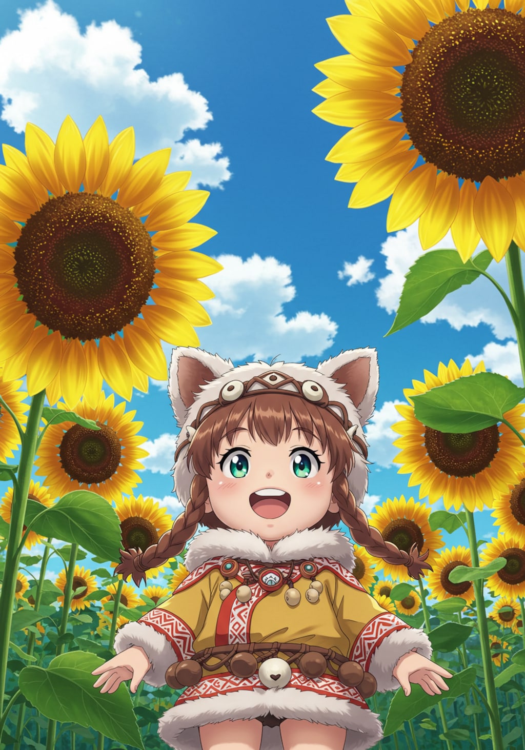 ヒマワリのある風景50・コロボックル