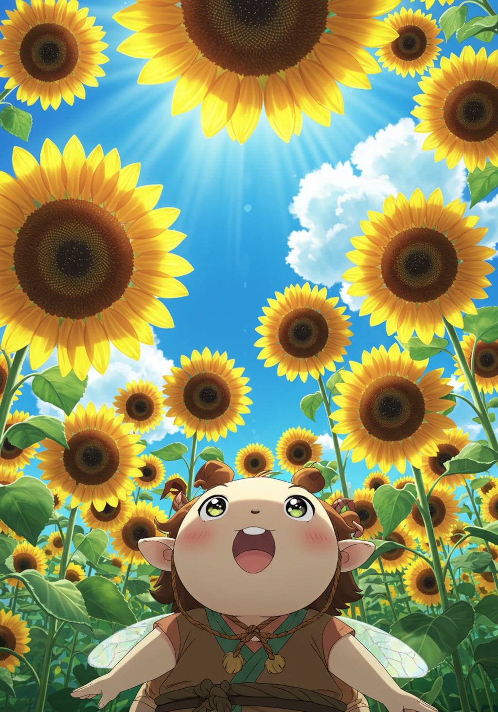 ヒマワリのある風景50・コロボックル