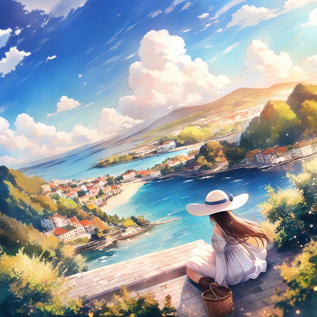 海の見える高台