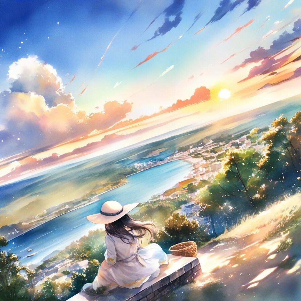 海の見える高台