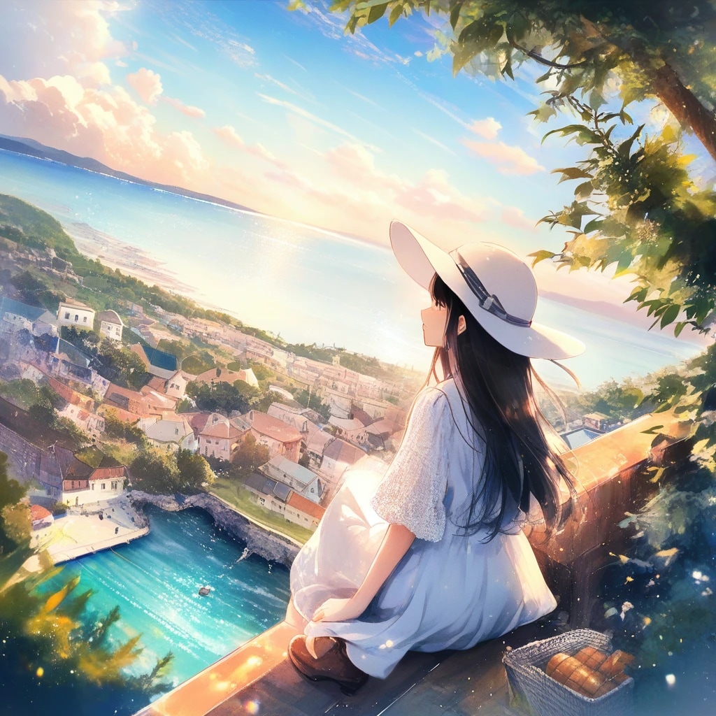 海の見える高台