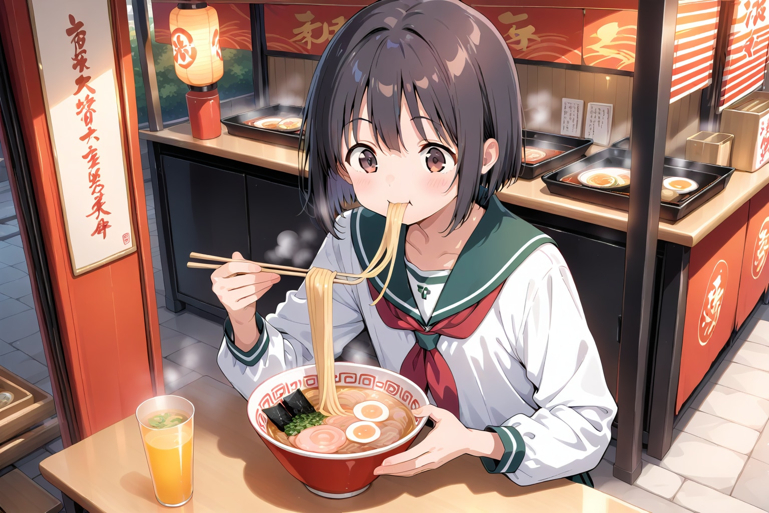 屋台のラーメン | の人気AIイラスト・グラビア