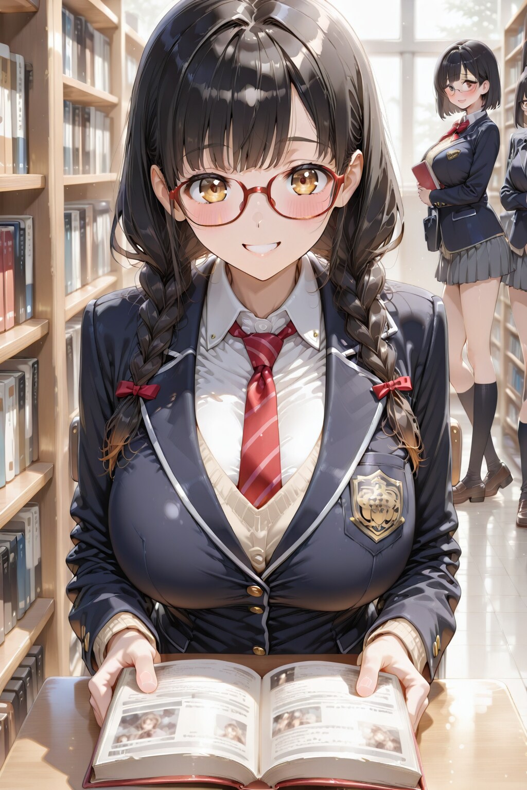 図書室とメガネ少女（WHOLE）