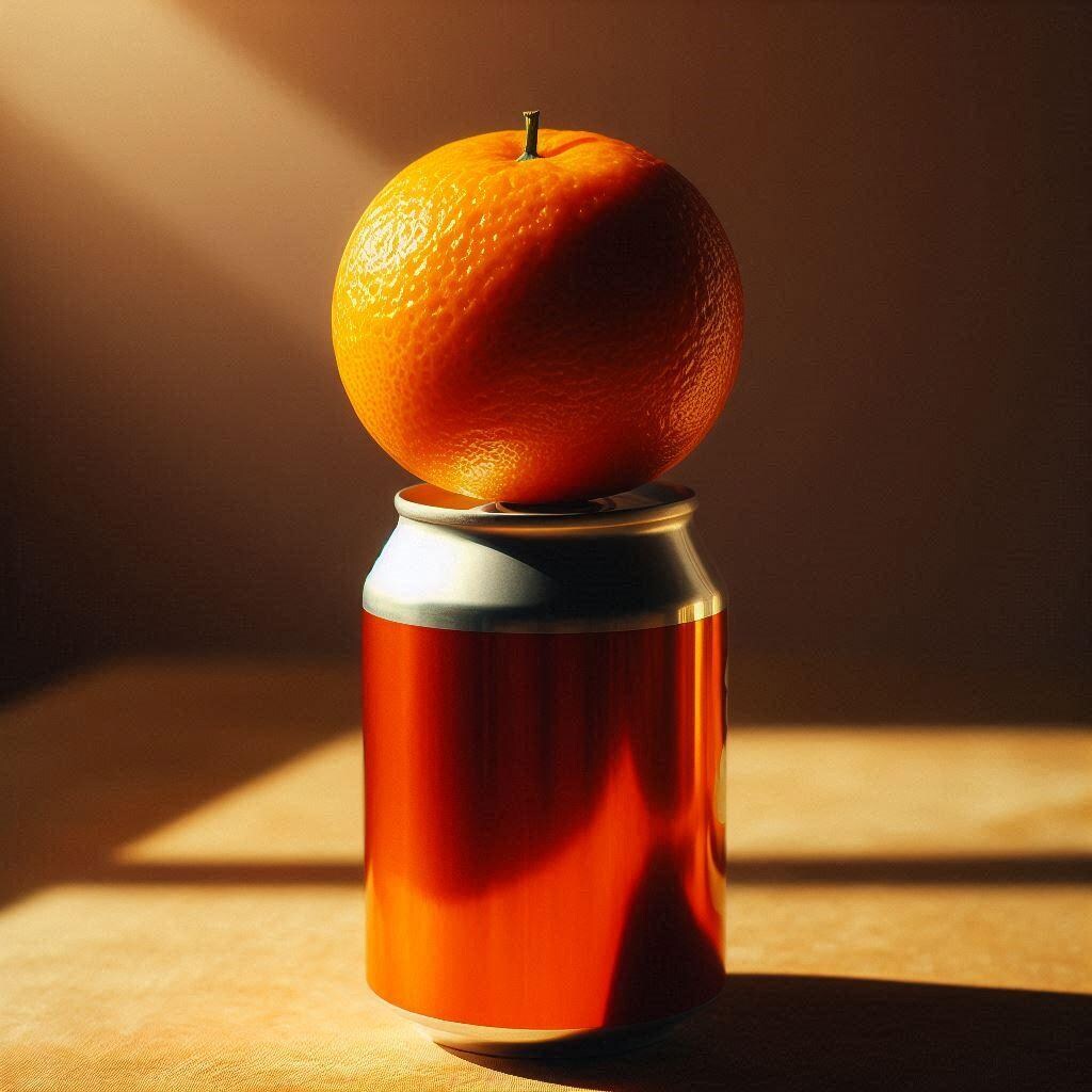 アルミ缶の上に。。