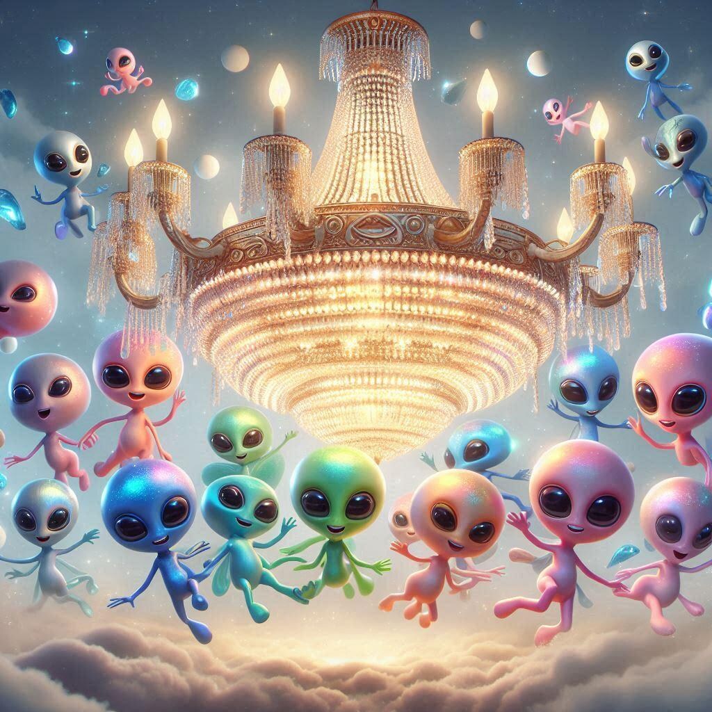 シャンデリアみたいな宇宙人＝コミカル