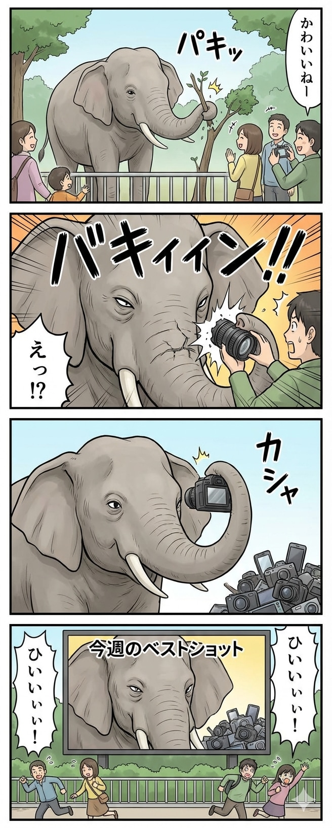 どうぶつ4コマ | の人気AIイラスト・グラビア