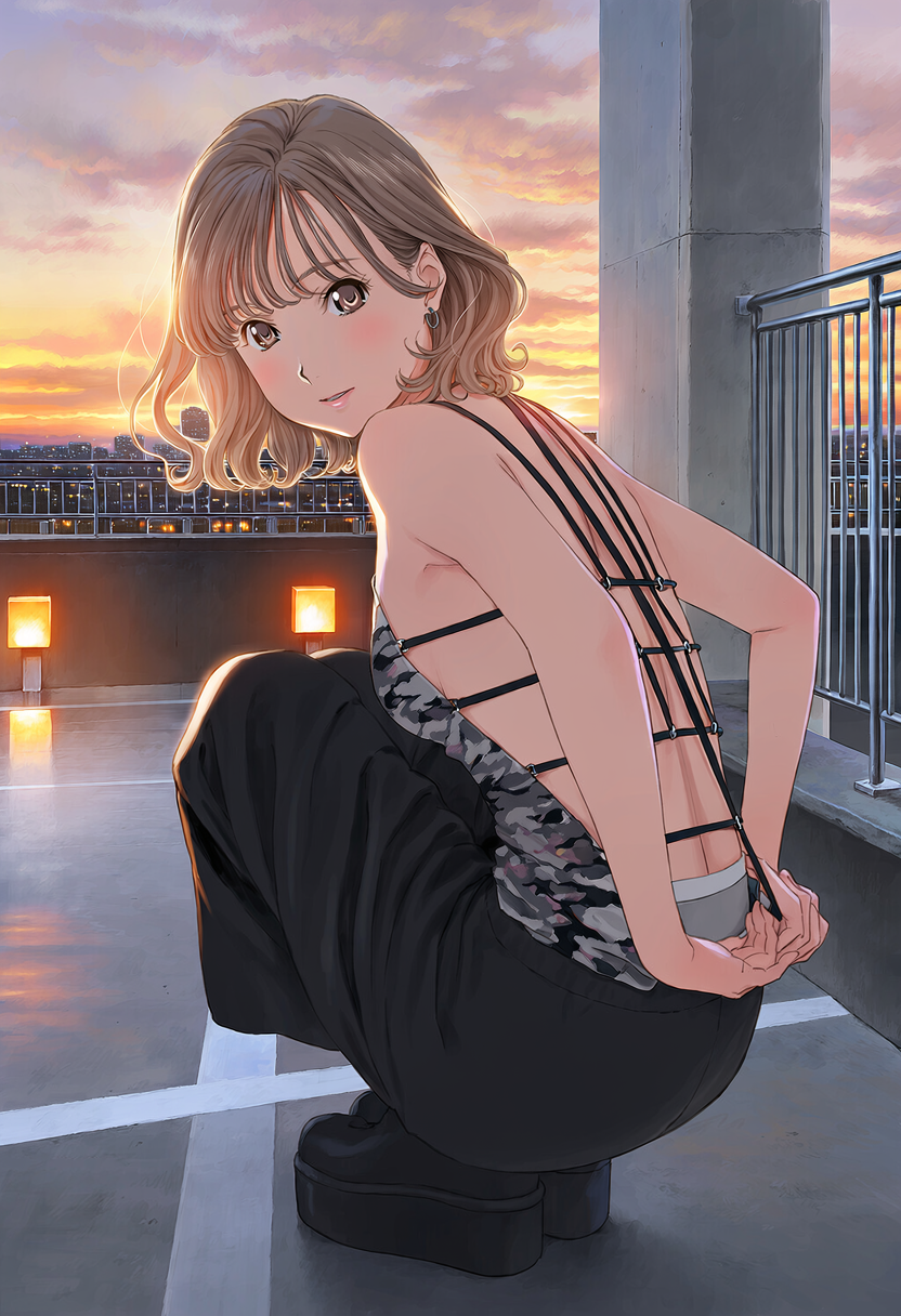 夕陽の中で…… | の人気AIイラスト・グラビア
