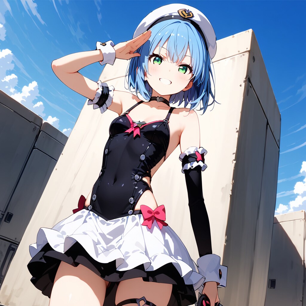 敬礼！ な魔法少女 | の人気AIイラスト・グラビア