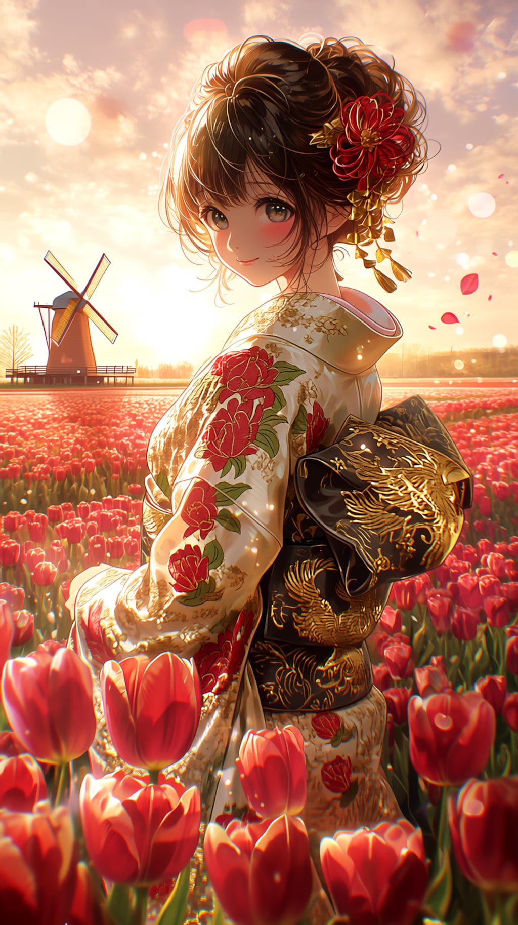 Four Floral Elegance 「四花艶絵巻」