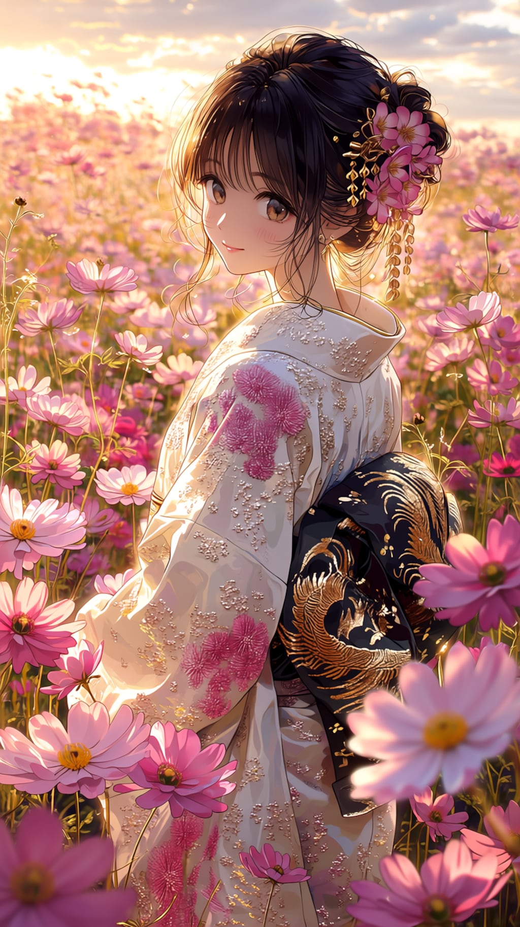 Four Floral Elegance 「四花艶絵巻」