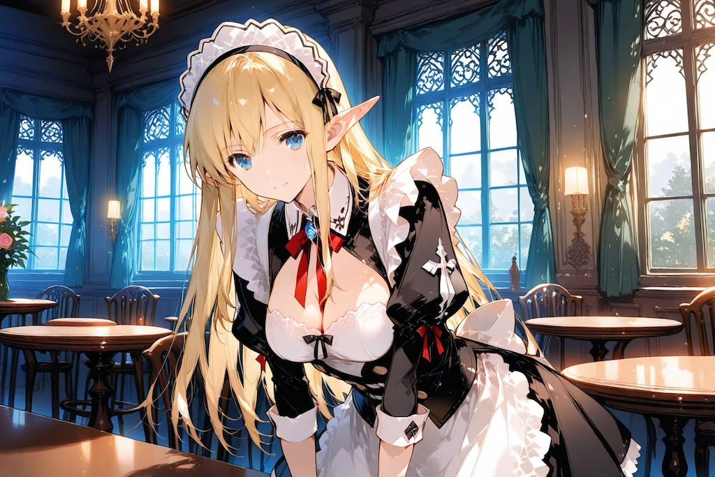 エルフのメイドさん