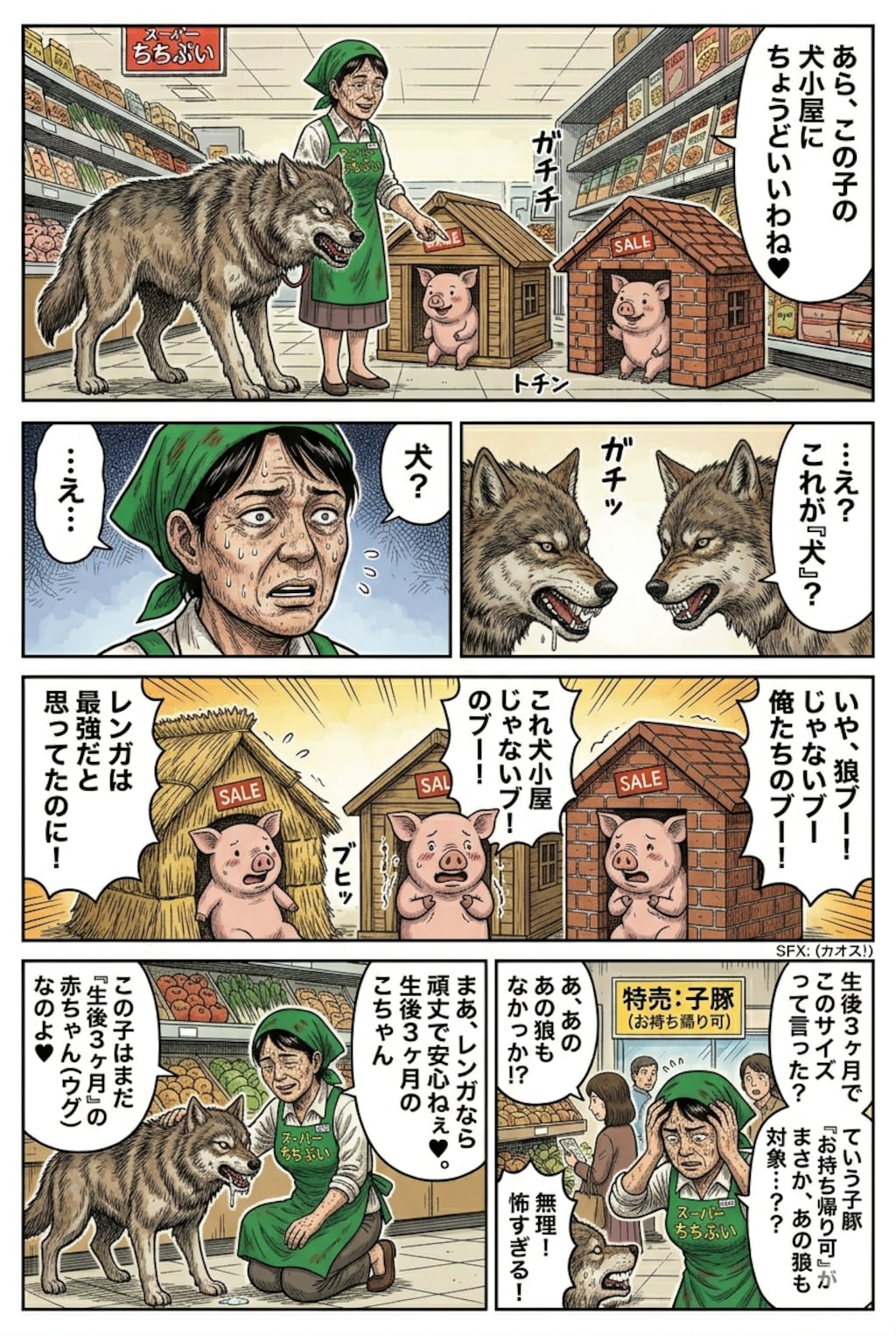 ３匹の子ぶたの対処法