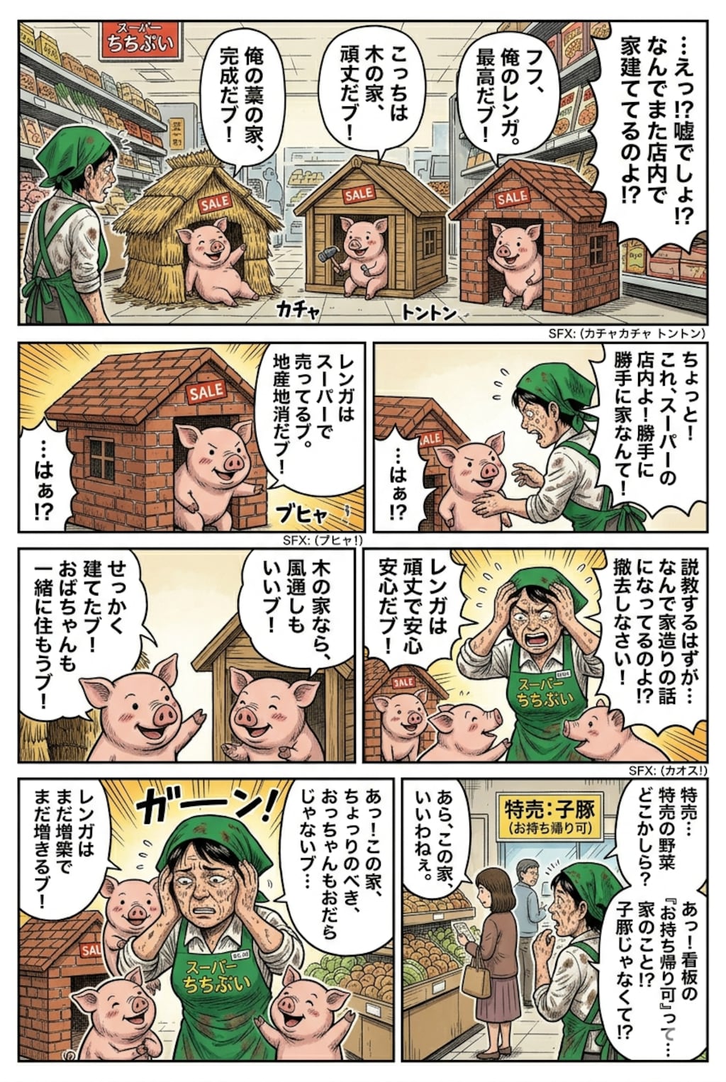 ３匹の子ぶたの対処法