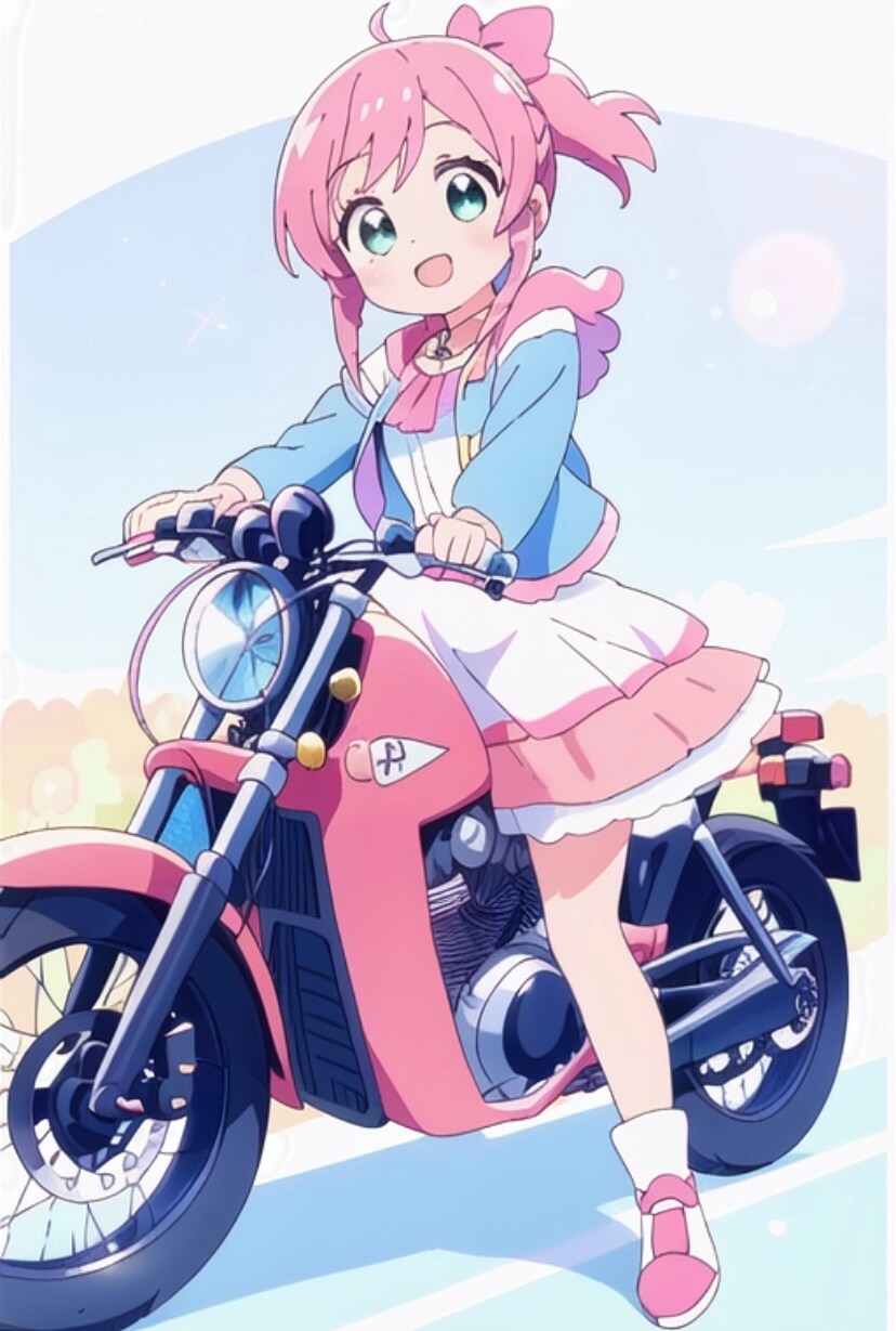ピンクのバイク2☆